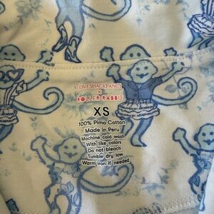 LoveShackFancy x Roller Rabbit long sleeve pajama set.  Size XS
